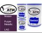 Preview: Nissan, Purple Metallic, LAG: 500ml Lackdose + 500ml Klarlack + 250ml Härter - Set, von ATW Autoteile West.